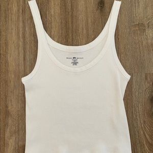 Brandy White Tank